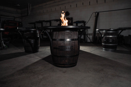 Whiskey Barrel Fire Table - Built to Order