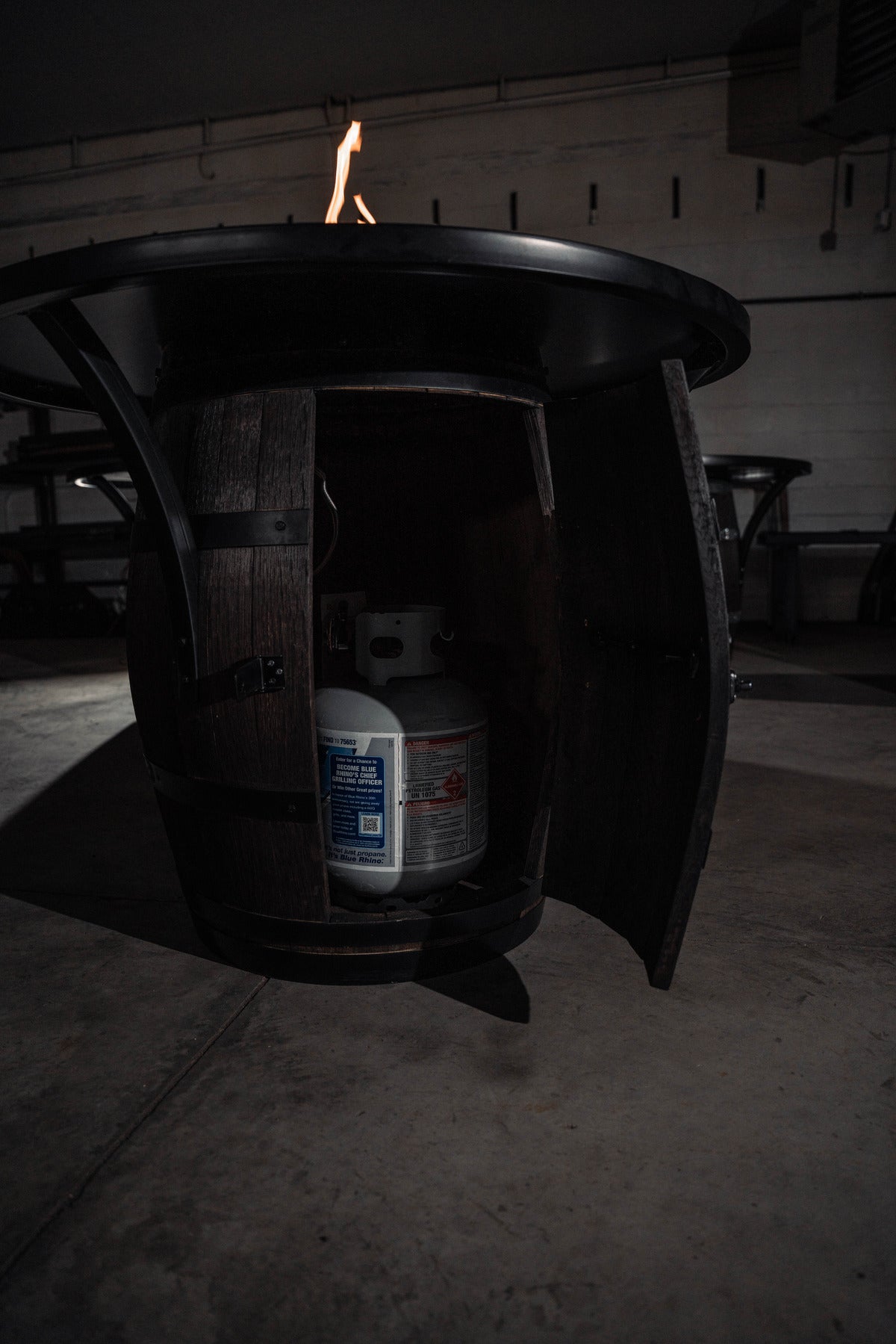 Whiskey Barrel Fire Table - Built to Order