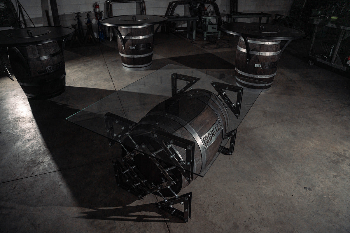 Whiskey Barrel Coffee Table - Built to Order