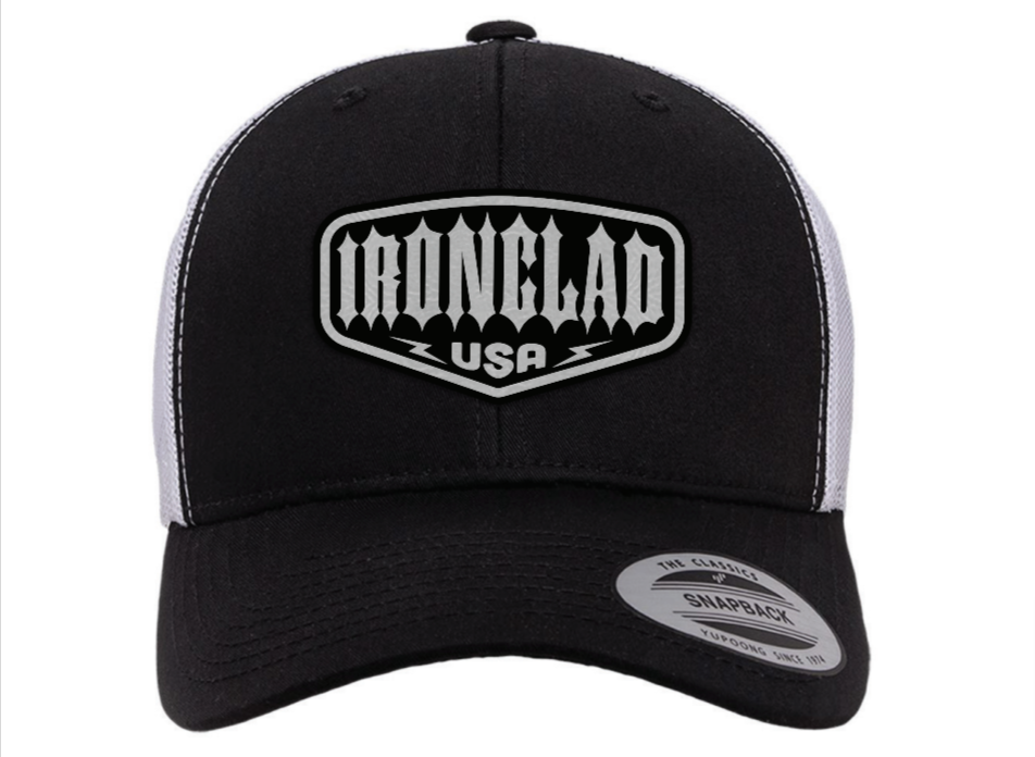 Ironclad Patch Hat - Black & White