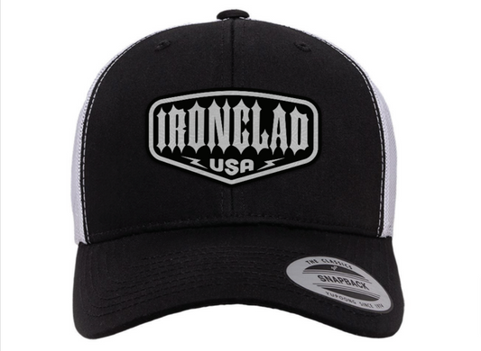 Ironclad Patch Hat - Black & White