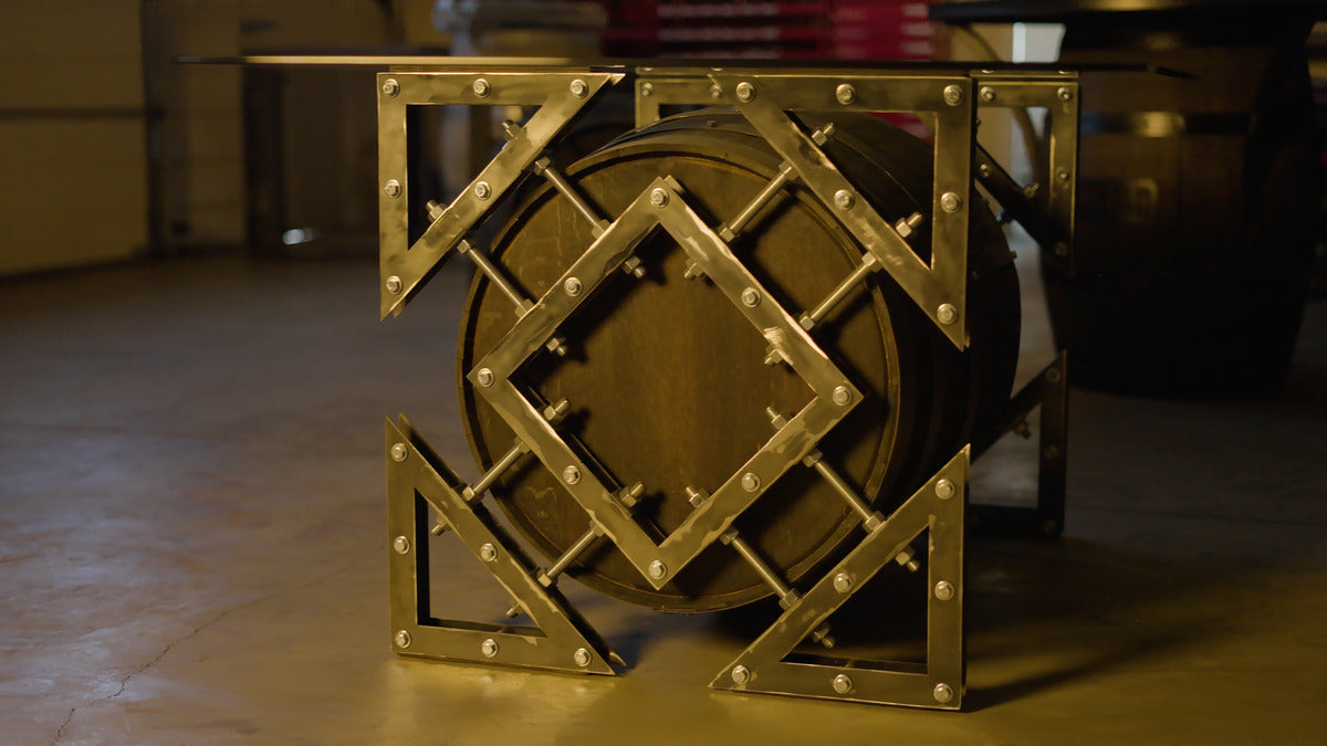 Whiskey Barrel Coffee Table - Built to Order
