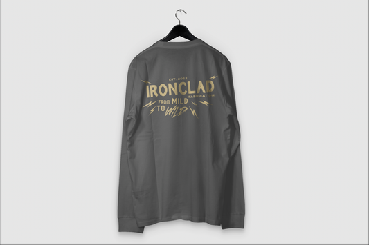 Retro Grey & Sand Long Sleeve