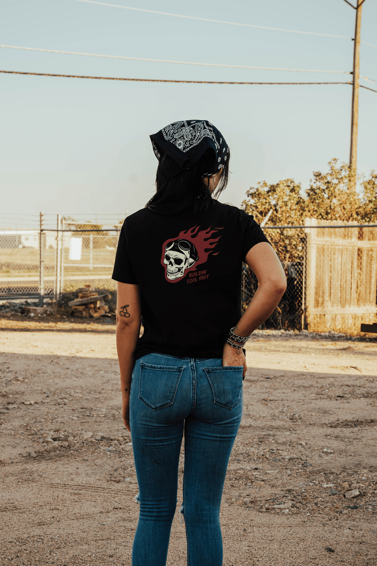 Ironclad Burning Skull Black t-shirt