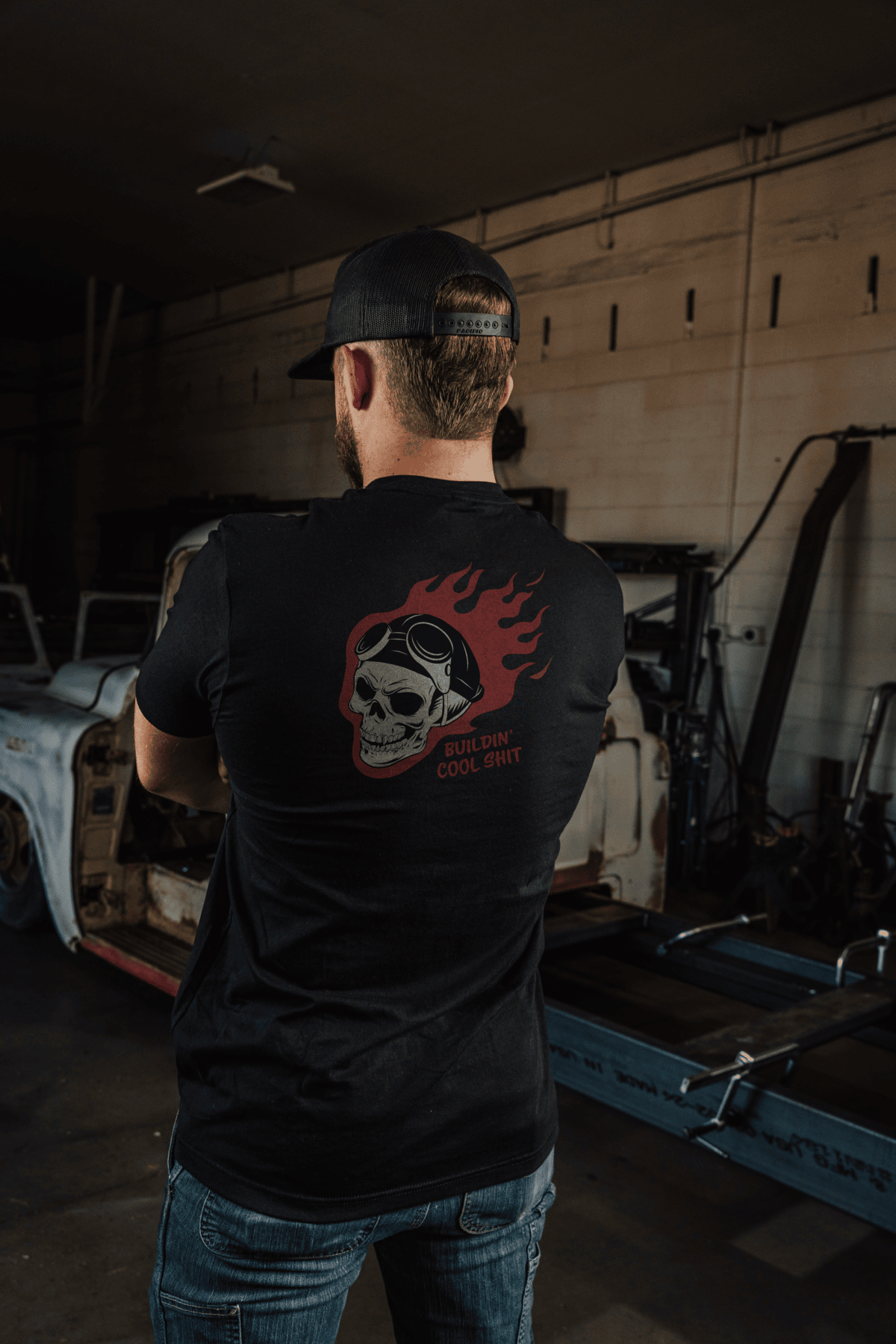 Ironclad Burning Skull Black t-shirt