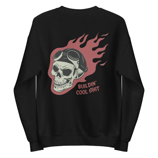 Ironclad Burning Skull Black Sweatshirt