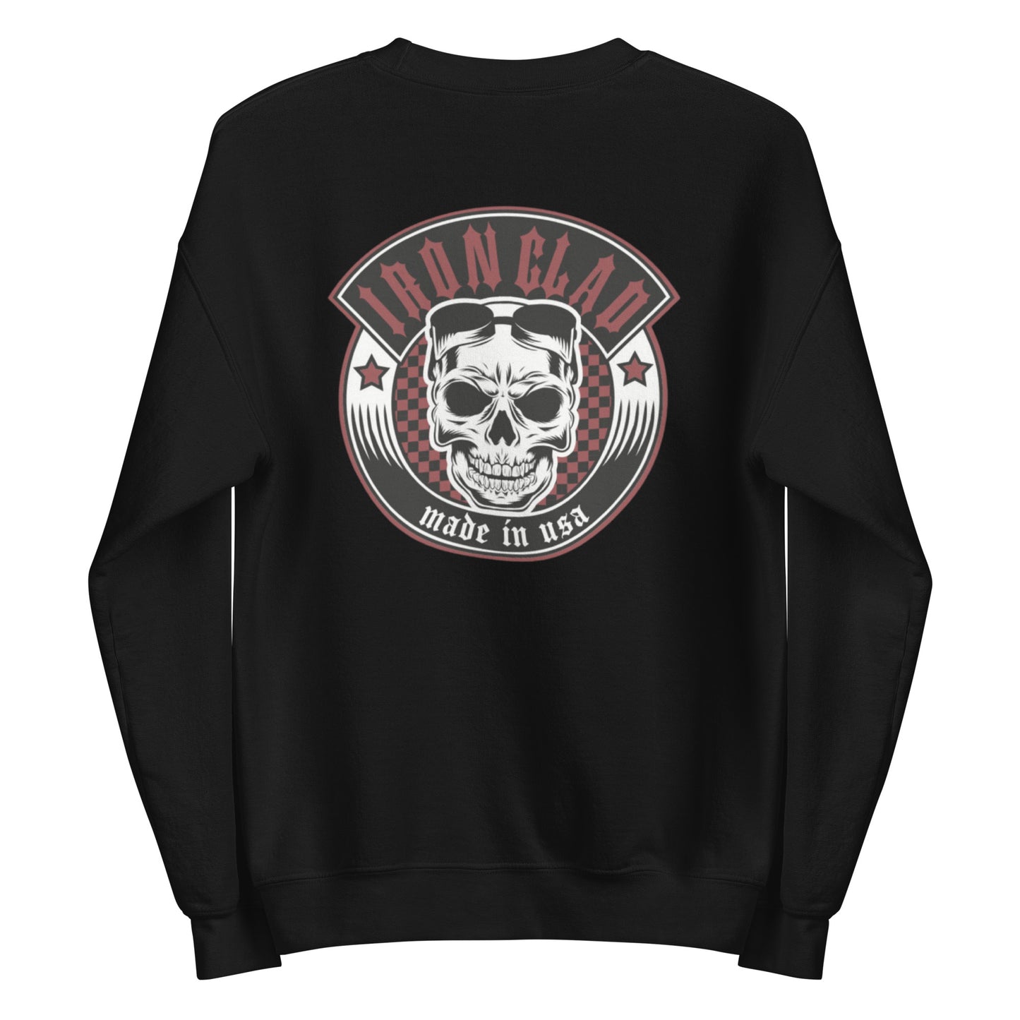Ironclad Made In USA Red Checkered Black Sweatshirt