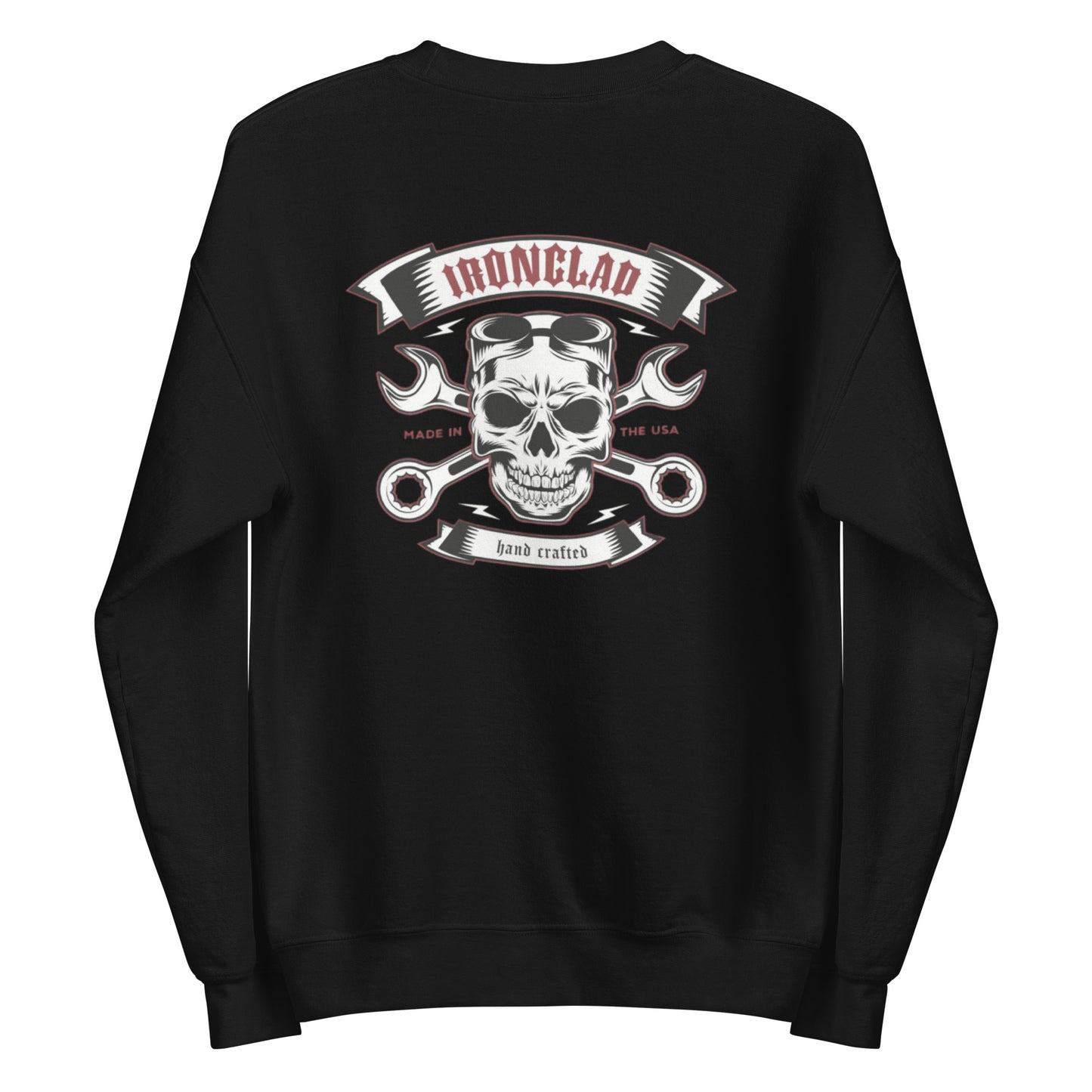 Ironclad Made In USA Crossbones Black Sweatshirt