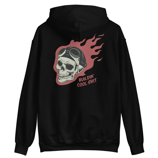 Ironclad Burning Skull Black Hoodie