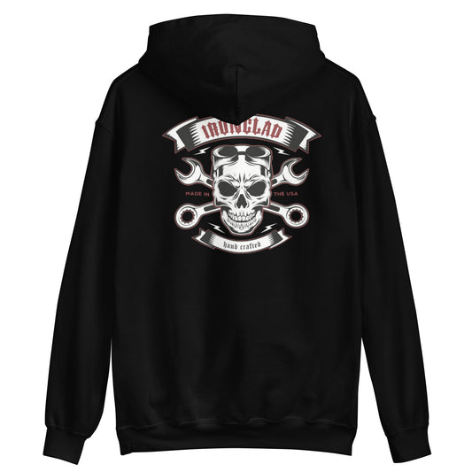 Ironclad Made In USA Crossbones Black Hoodie
